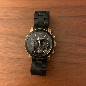 Michael Kors black Silicone Watch